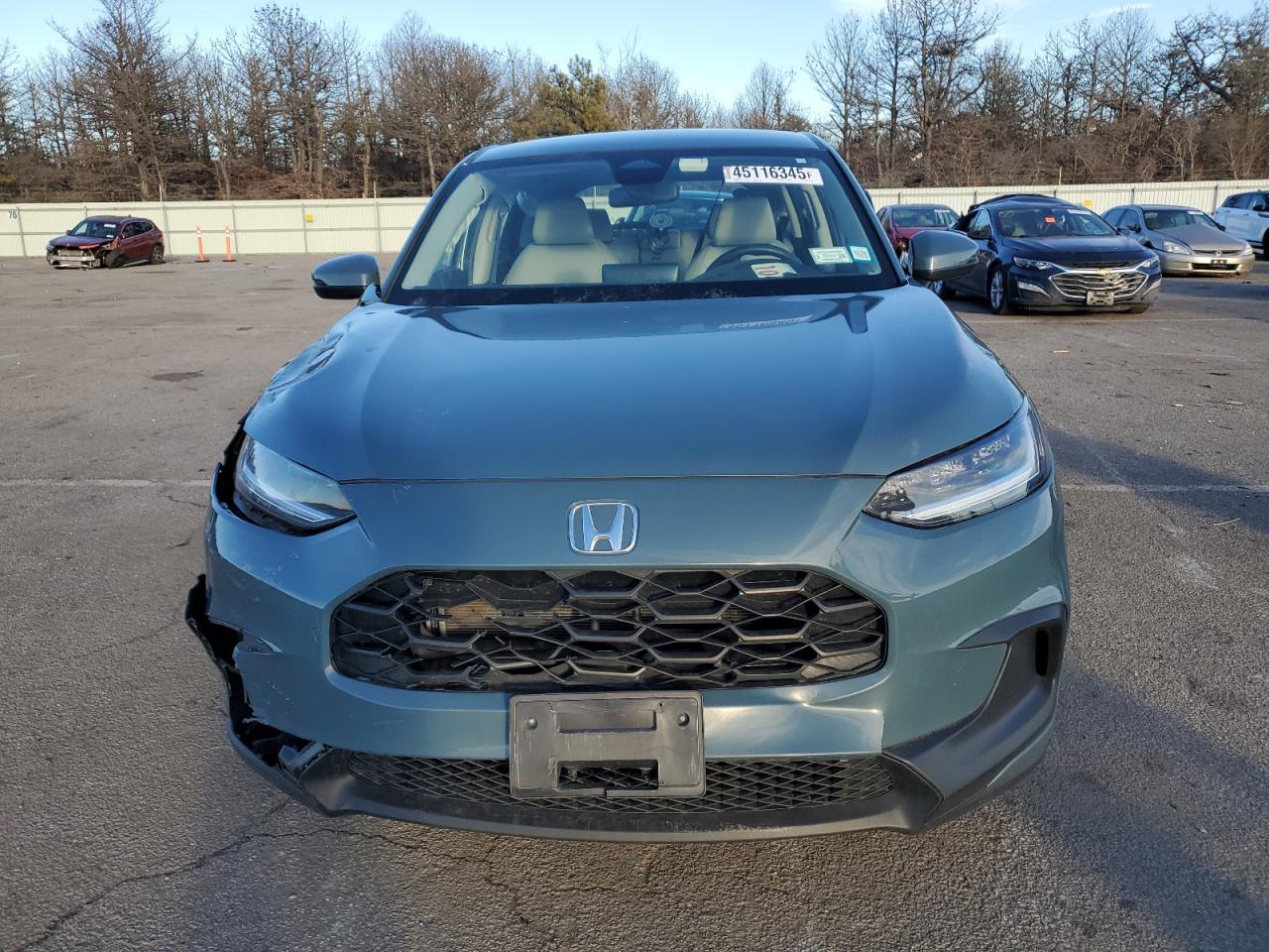 2024 Honda HR-V VIN 3CZRZ2H35RM734175 Copart auction photo, front end / side damage thumbnail 5
