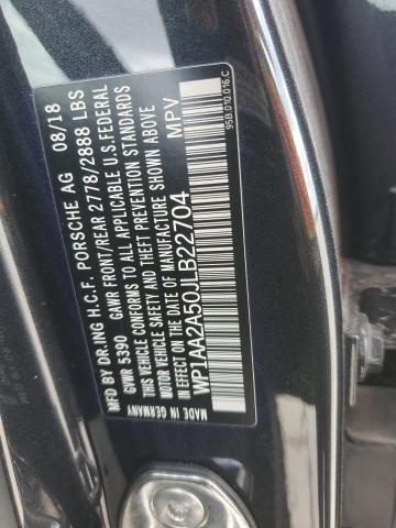2018 Porsche Macan VIN WP1AA2A50JLB22704 Copart auction photo, rear end damage thumbnail 13