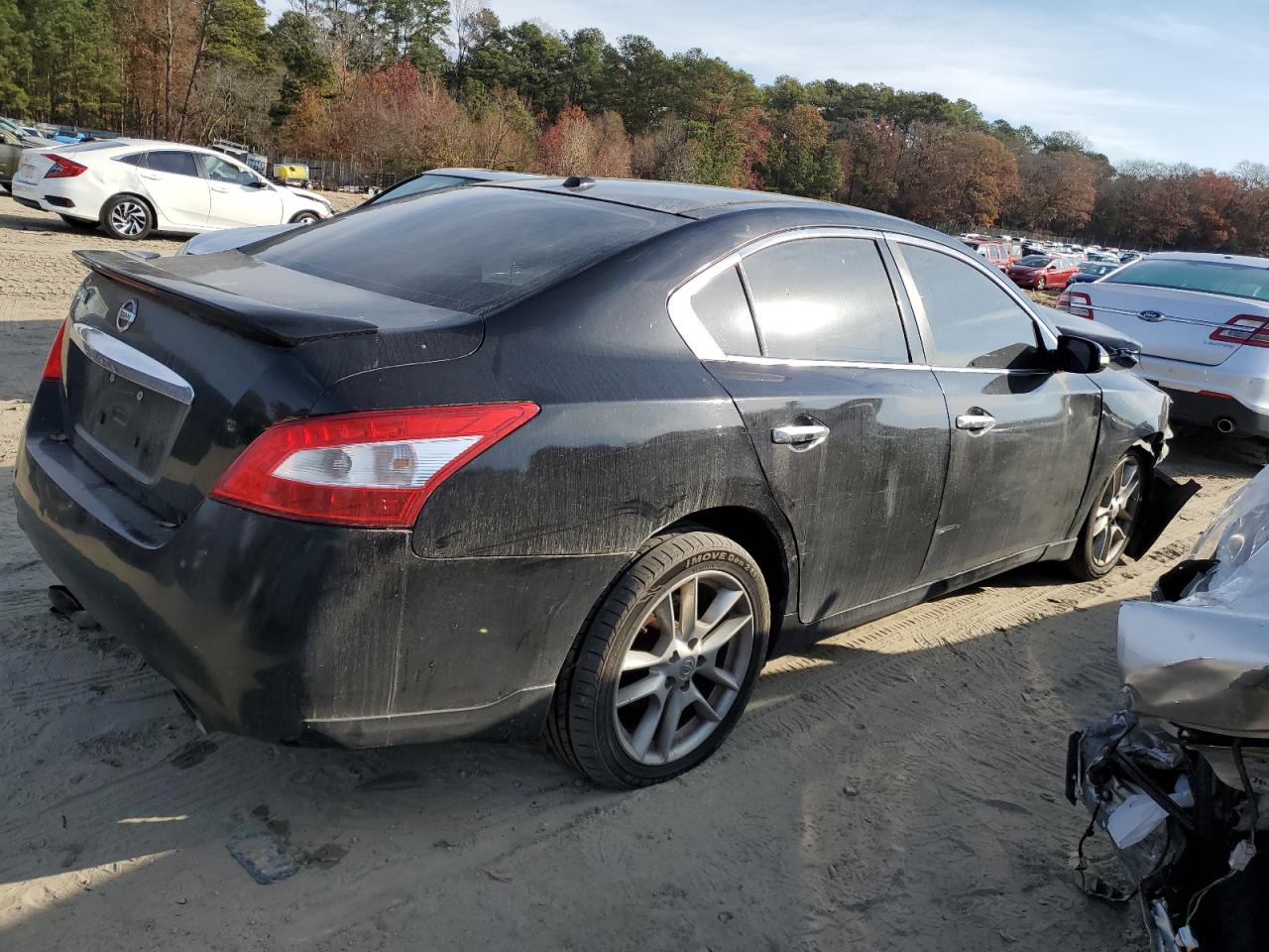 2009 Nissan Maxima VIN 1N4AA51E89C860576 Copart auction photo, front end / all over damage thumbnail 3