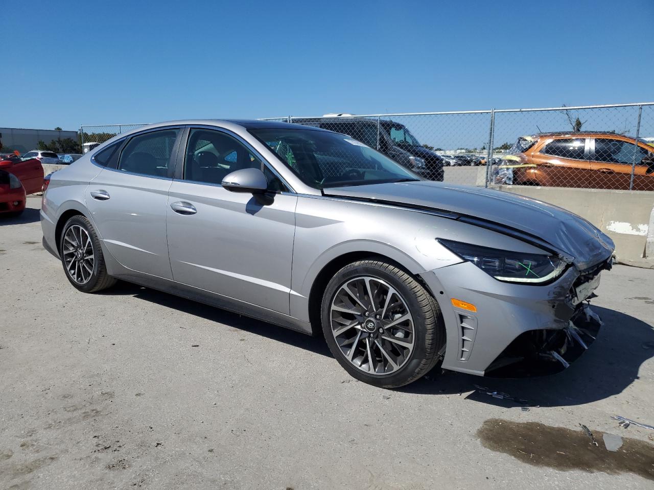 2023 Hyundai Sonata VIN KMHL34J20PA272446 Copart auction photo, front end damage thumbnail 4