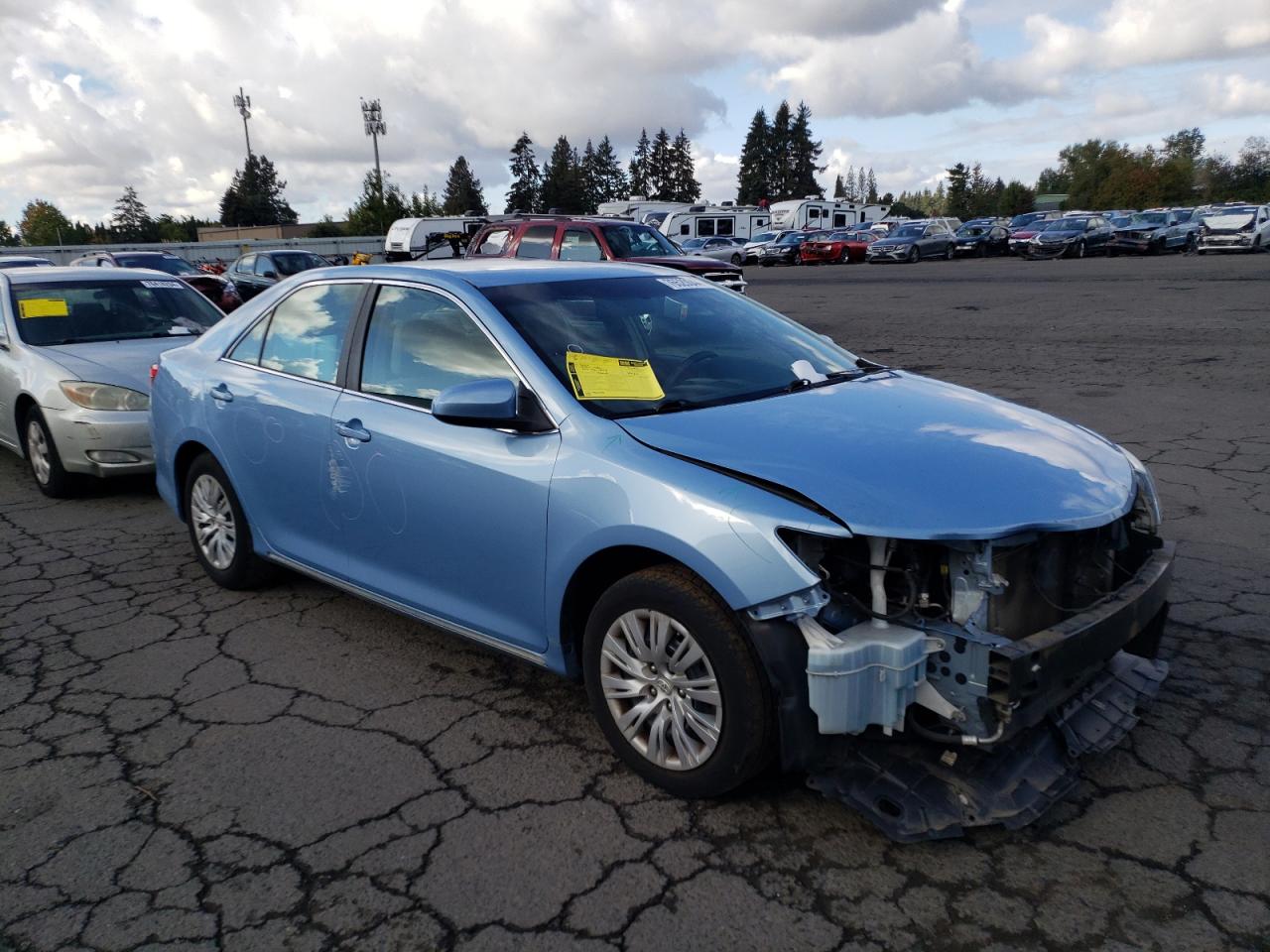 2012 Toyota Camry VIN 4T4BF1FK4CR177025 Copart auction photo, front end / side damage thumbnail 4