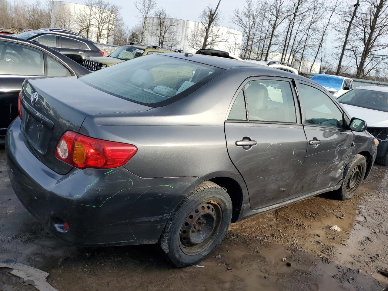 2009 Toyota Corolla VIN 1NXBU40E69Z102033 Copart auction photo, front end / all over damage thumbnail 3