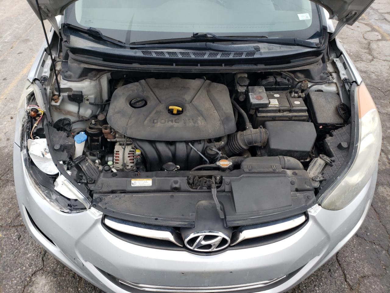 2012 Hyundai Elantra VIN 5NPDH4AE9CH121855 Copart auction photo, front end / rear end damage thumbnail 11
