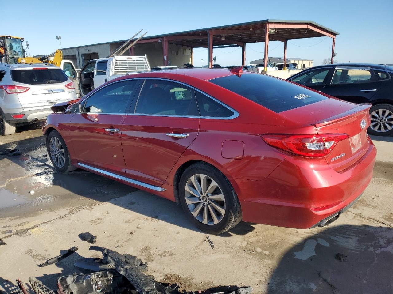 2017 Hyundai Sonata VIN 5NPE34AF3HH443958 Copart auction photo, all over damage thumbnail 2