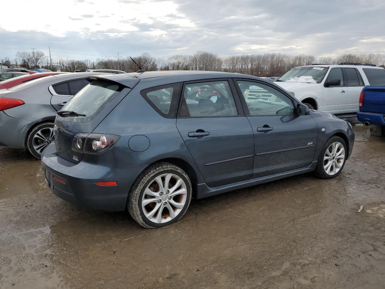 2009 Mazda 3 VIN JM1BK343291219588 Copart auction photo, side / front end damage thumbnail 3