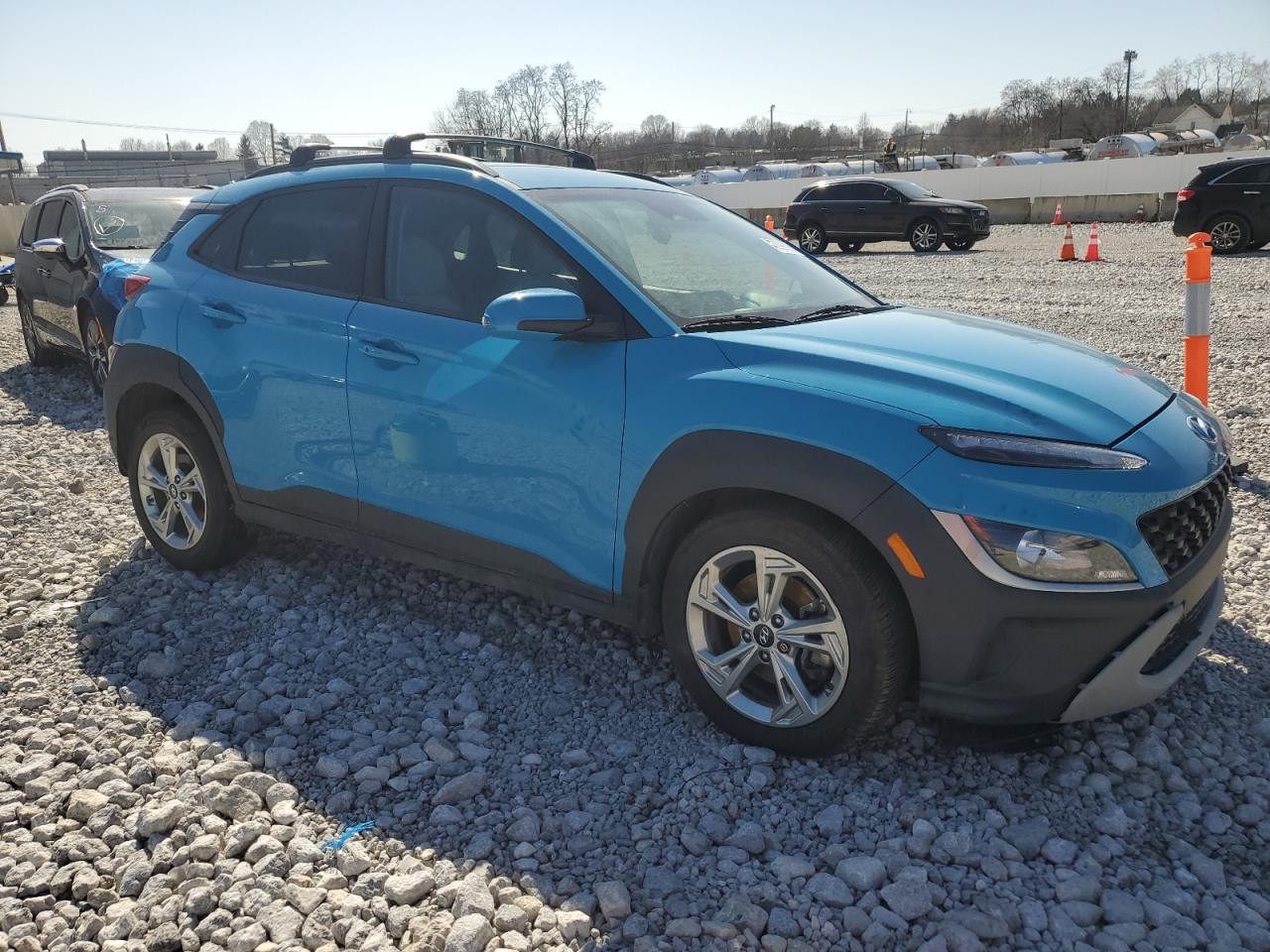2023 Hyundai Kona VIN KM8K6CAB6PU939077 Copart auction photo, front end damage thumbnail 4
