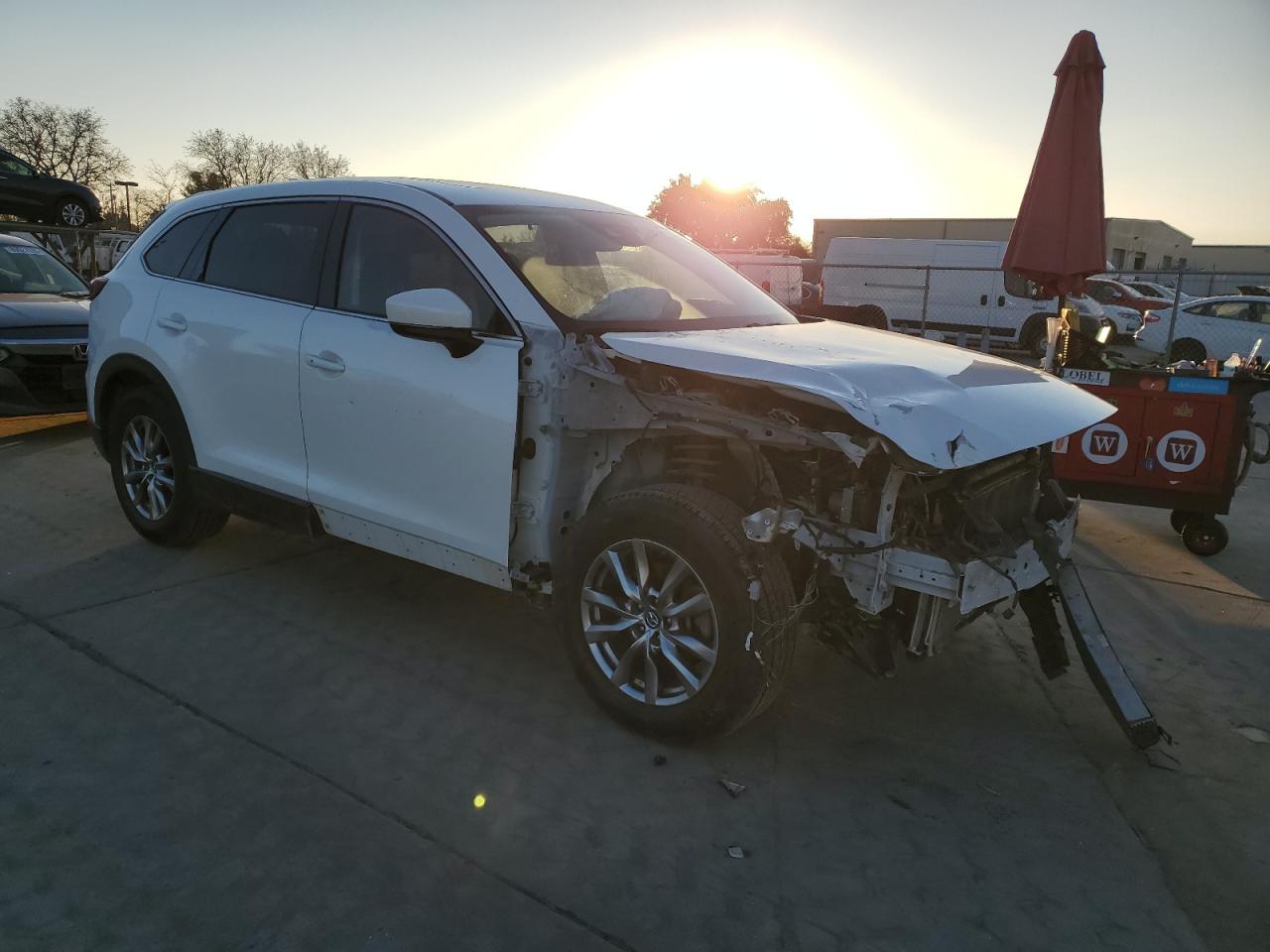 2019 Mazda CX-9 VIN JM3TCACY2K0336402 Copart auction photo, front end damage thumbnail 4