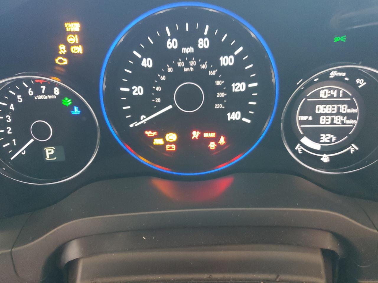 2018 Honda HR-V VIN 3CZRU6H78JM708229 Copart auction photo, front end damage thumbnail 9