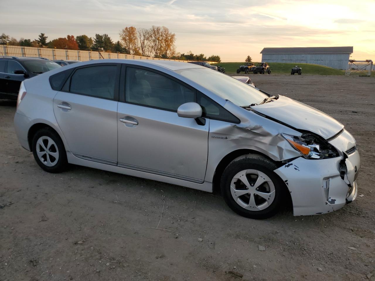 2012 Toyota Prius VIN JTDKN3DU8C1571114 Copart auction photo, front end damage thumbnail 4