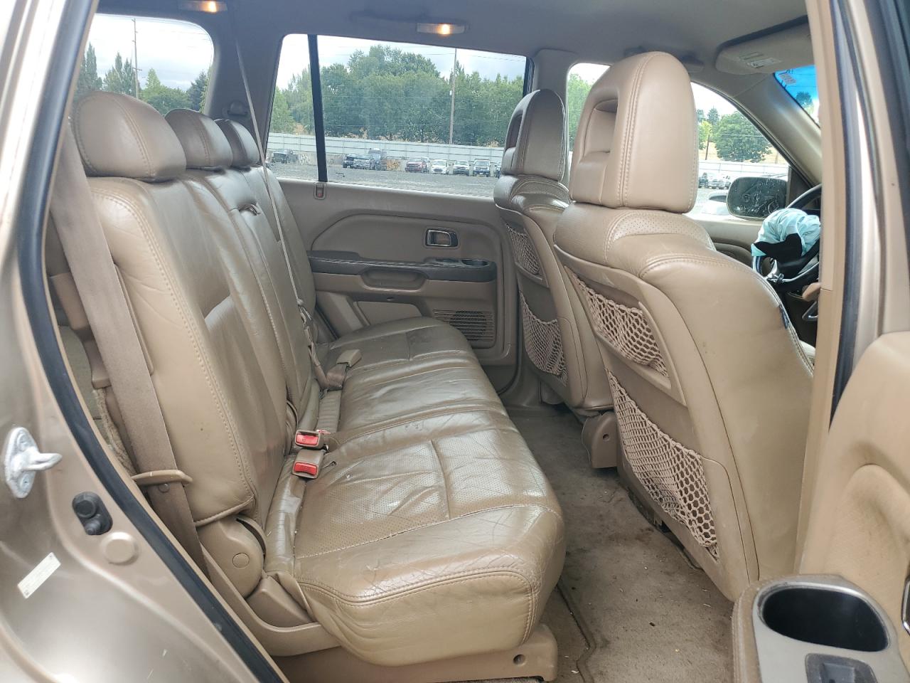 2004 Honda Pilot VIN 2HKYF18574H583618 Copart auction photo, front end / side damage thumbnail 11