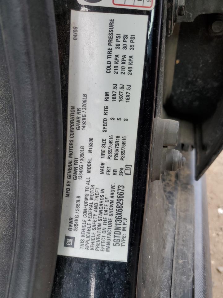 2006 Hummer H3 VIN 5GTDN136X68296673 Copart auction photo, mechanical / minor dent/scratches damage thumbnail 13