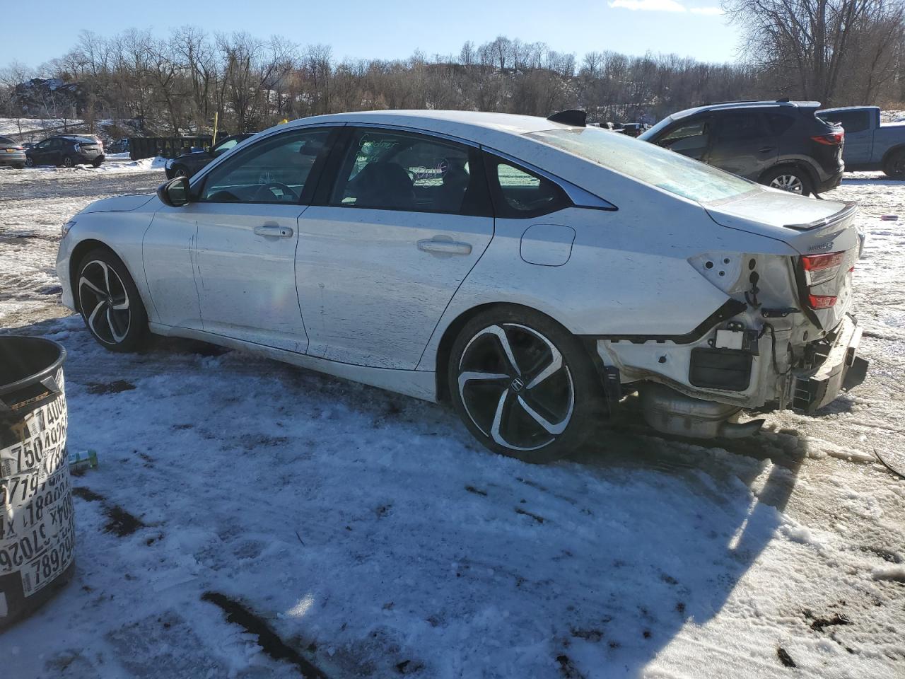 2022 Honda Accord VIN 1HGCV2F32NA006610 Copart auction photo, rear end / minor dent/scratches damage thumbnail 2