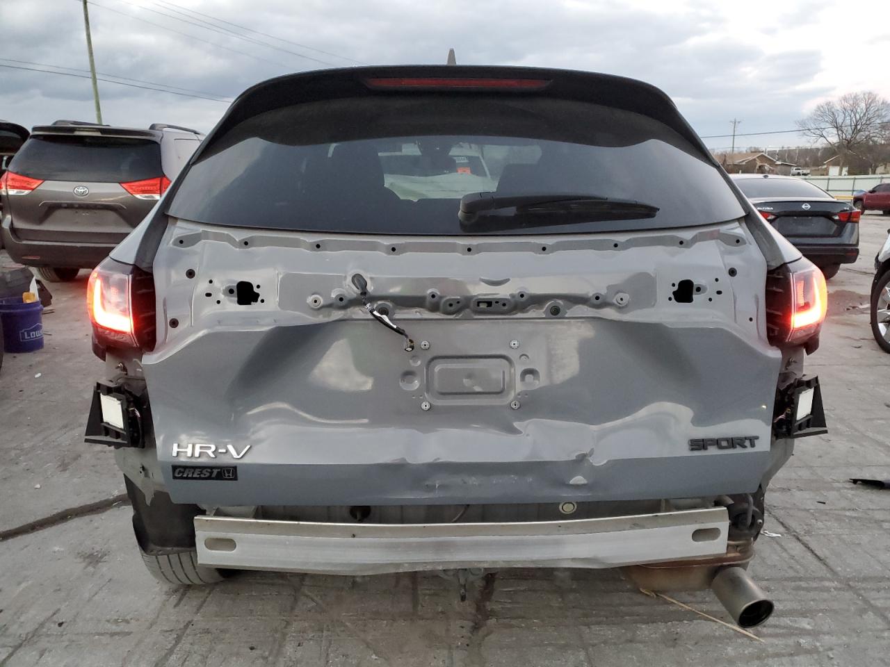 2023 Honda HR-V VIN 3CZRZ1H50PM731144 Copart auction photo, rear end damage thumbnail 6