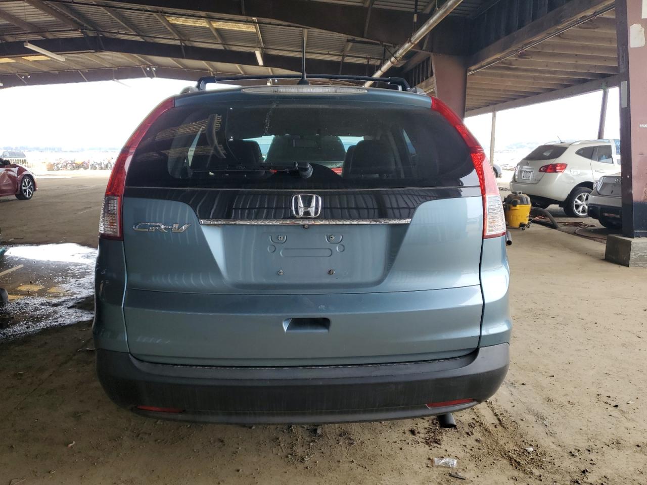 2014 Honda CR-V VIN 2HKRM3H7XEH502751 Copart auction photo, rear end / side damage thumbnail 6