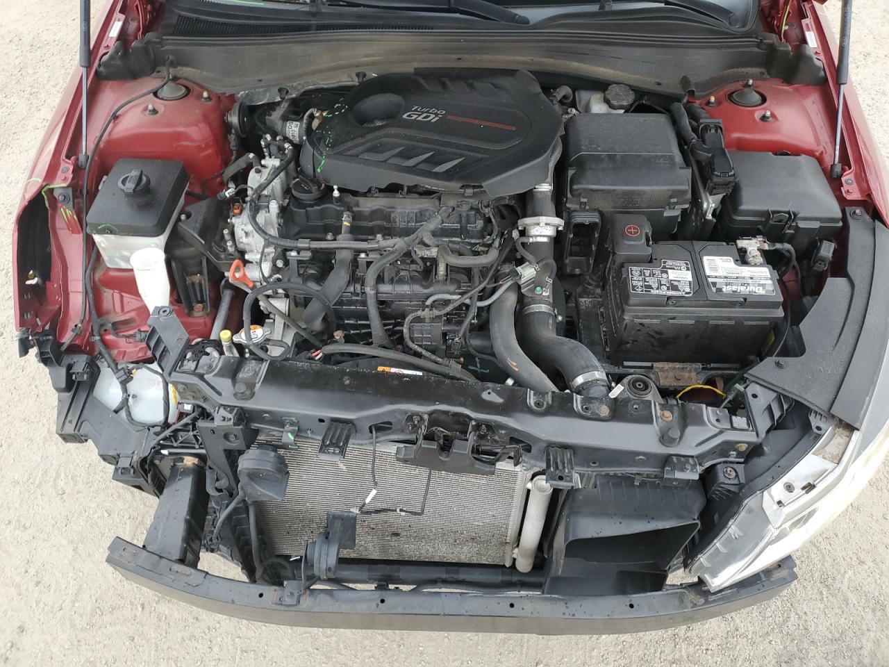 2016 KIA Optima VIN 5XXGW4L24GG073835 Copart auction photo, front end damage thumbnail 12