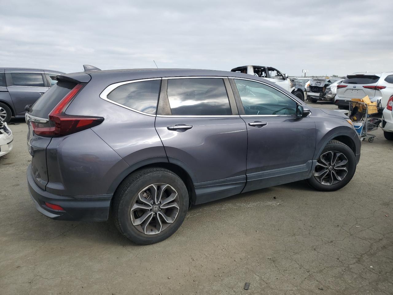 2020 Honda CR-V VIN 7FARW1H52LE025245 Copart auction photo, rear end / undercarriage damage thumbnail 3