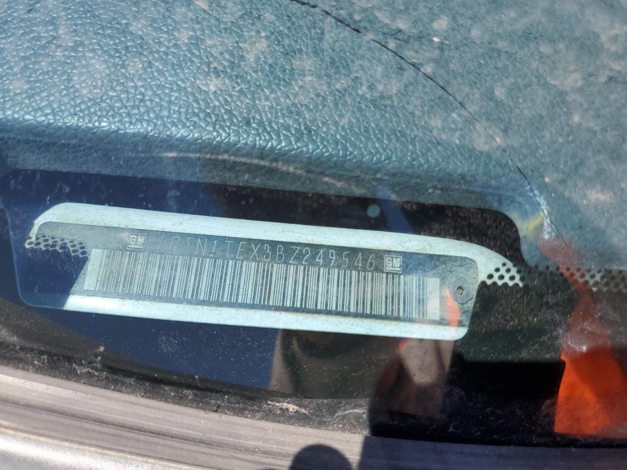 2011 GMC Sierra VIN 1GTN1TEX3BZ249546 Copart auction photo, burn - engine damage thumbnail 12