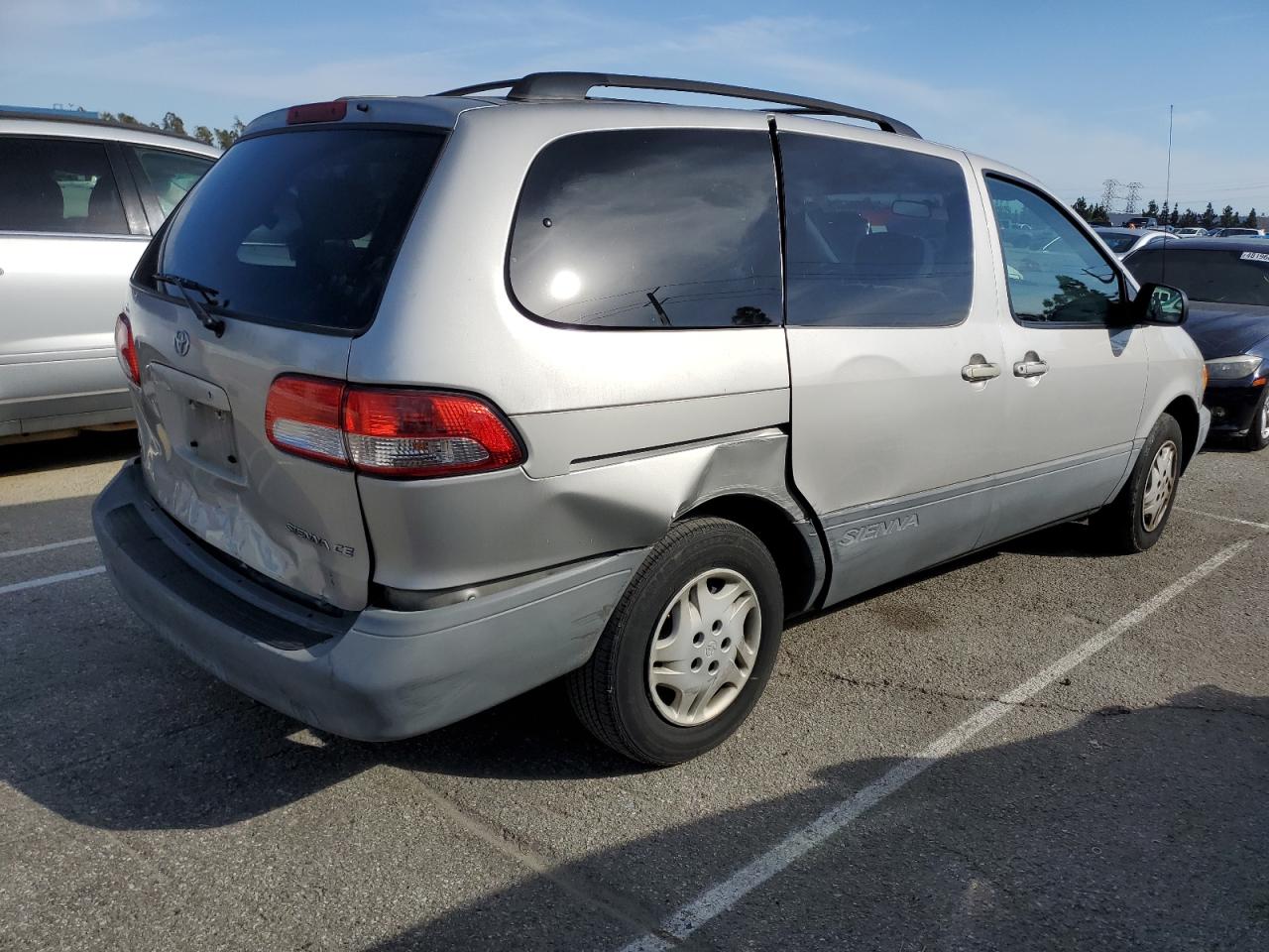 2003 Toyota Sienna VIN 4T3ZF19C03U527223 Copart auction photo, side / rear end damage thumbnail 3