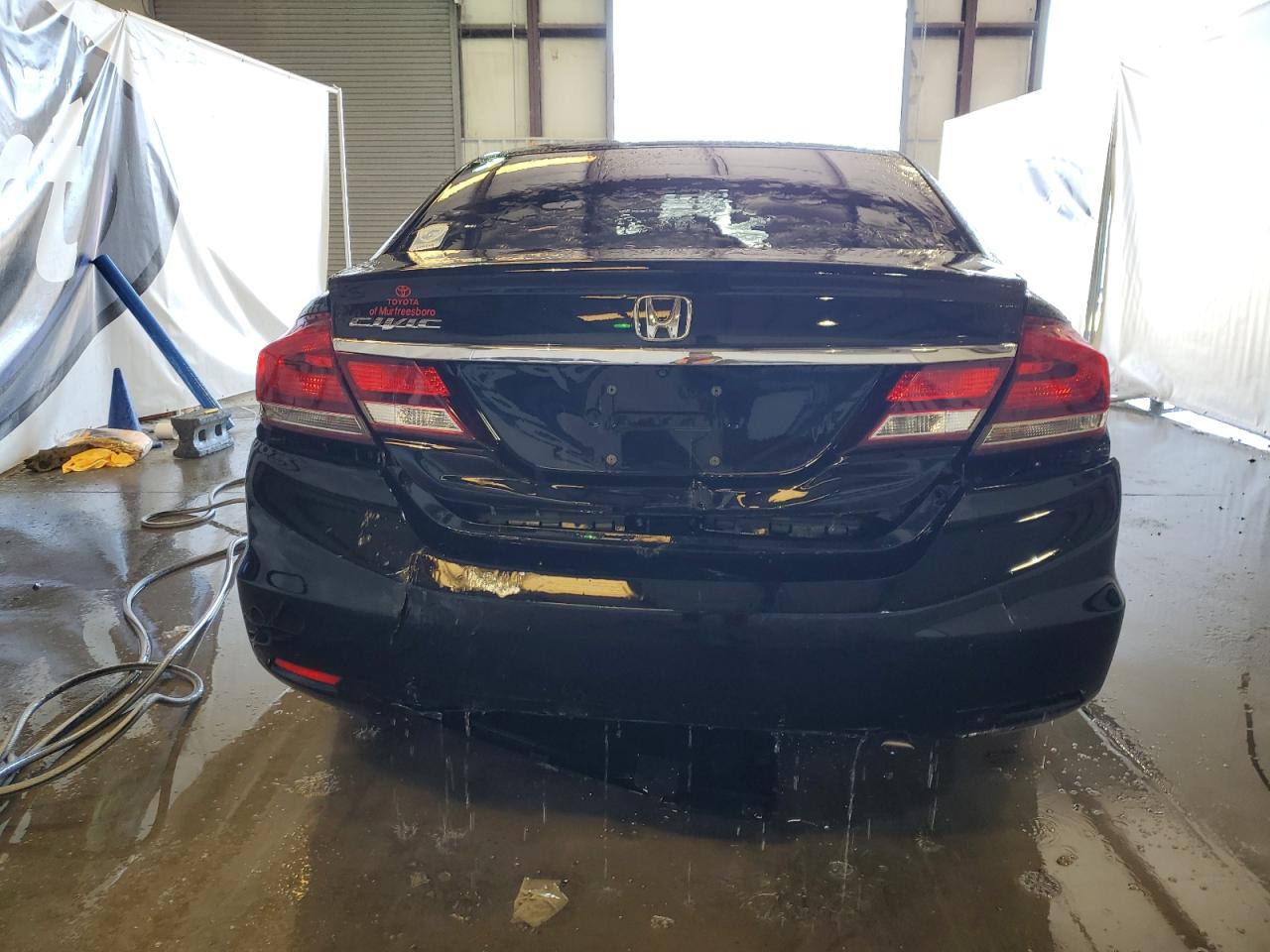 2015 Honda Civic VIN 19XFB2F87FE109892 Copart auction photo, front end / rear end damage thumbnail 6