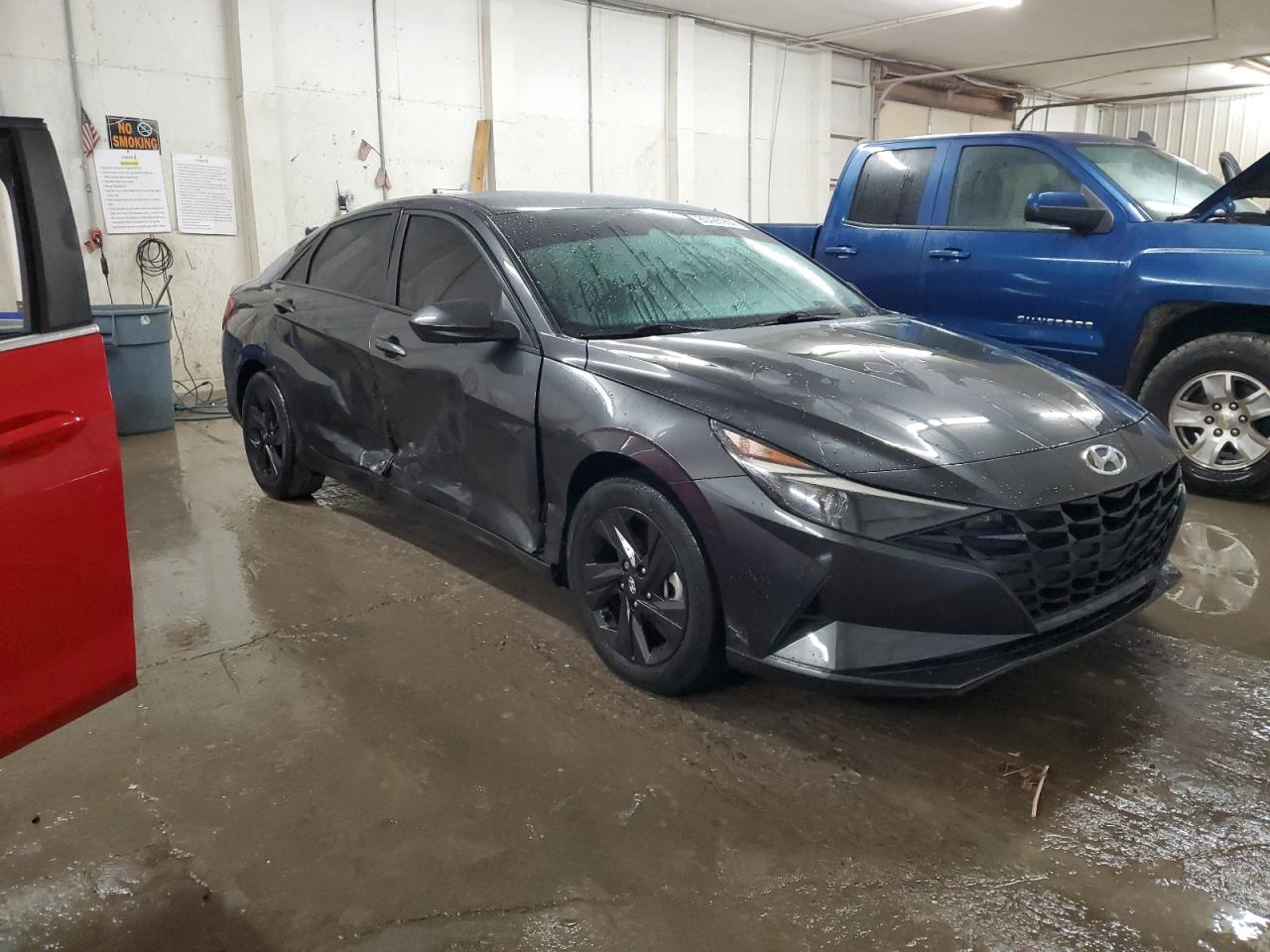 2021 Hyundai Elantra VIN 5NPLM4AG2MH034499 Copart auction photo, side / minor dent/scratches damage thumbnail 4