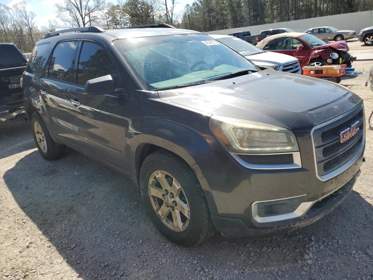 2015 GMC Acadia VIN 1GKKRPKD0FJ273048 Copart auction photo, side / front end damage thumbnail 4