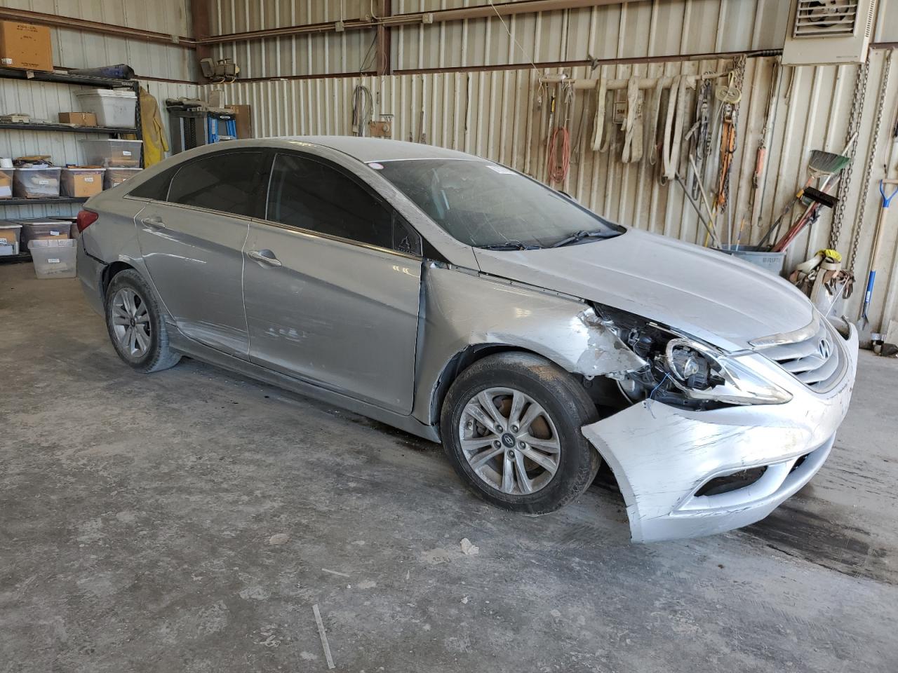 2013 Hyundai Sonata VIN 5NPEB4AC0DH555992 Copart auction photo, front end / side damage thumbnail 4