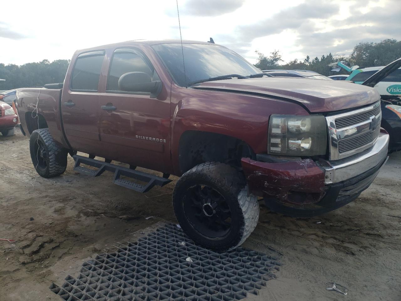 2008 Chevrolet Silverado VIN 3GCEK13C58G280243 Copart auction photo, front end damage thumbnail 4