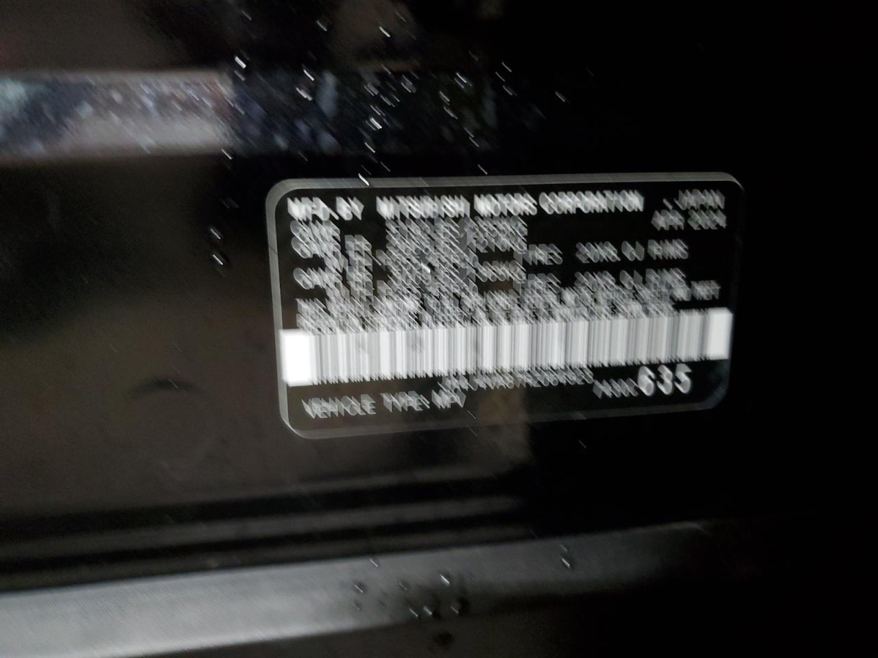 2024 Mitsubishi Outlander VIN JA4J4VA87RZ064923 Copart auction photo, side / rear end damage thumbnail 13