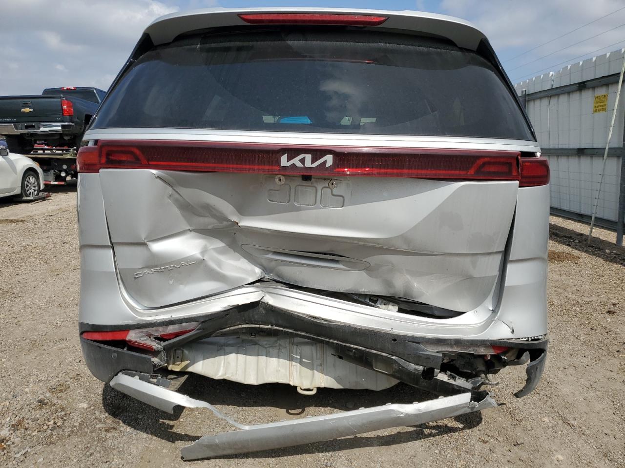 2023 KIA Carnival VIN KNDNB4H31P6273283 Copart auction photo, rear end damage thumbnail 6