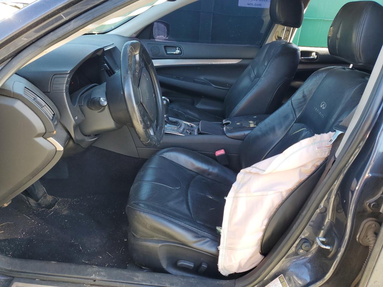 2011 Infiniti G VIN JN1DV6AR8BM651863 Copart auction photo, all over damage thumbnail 7
