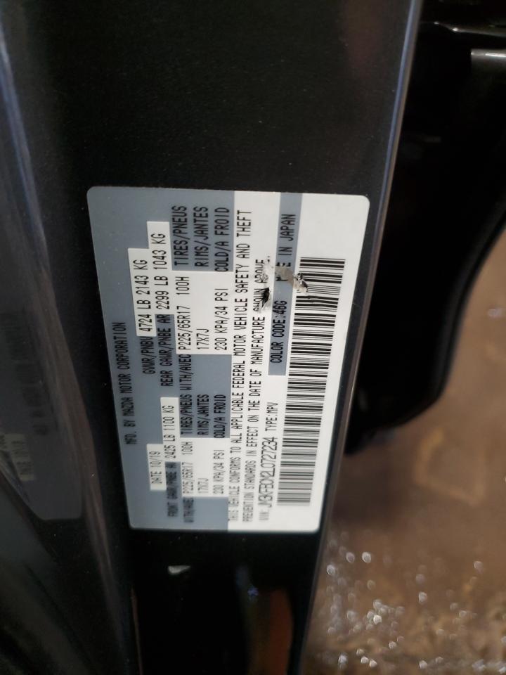2020 Mazda CX-5 VIN JM3KFBCM2L0727234 Copart auction photo, front end / undercarriage damage thumbnail 14