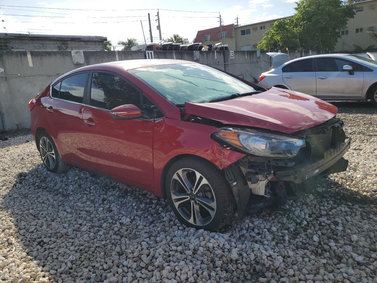 2016 KIA Forte VIN KNAFX4A81G5553090 Copart auction photo, front end / minor dent/scratches damage thumbnail 4