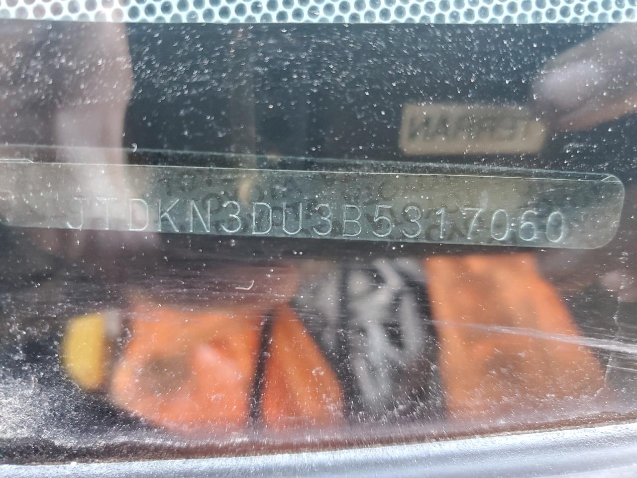 2011 Toyota Prius VIN JTDKN3DU3B5317060 Copart auction photo, front end damage thumbnail 15
