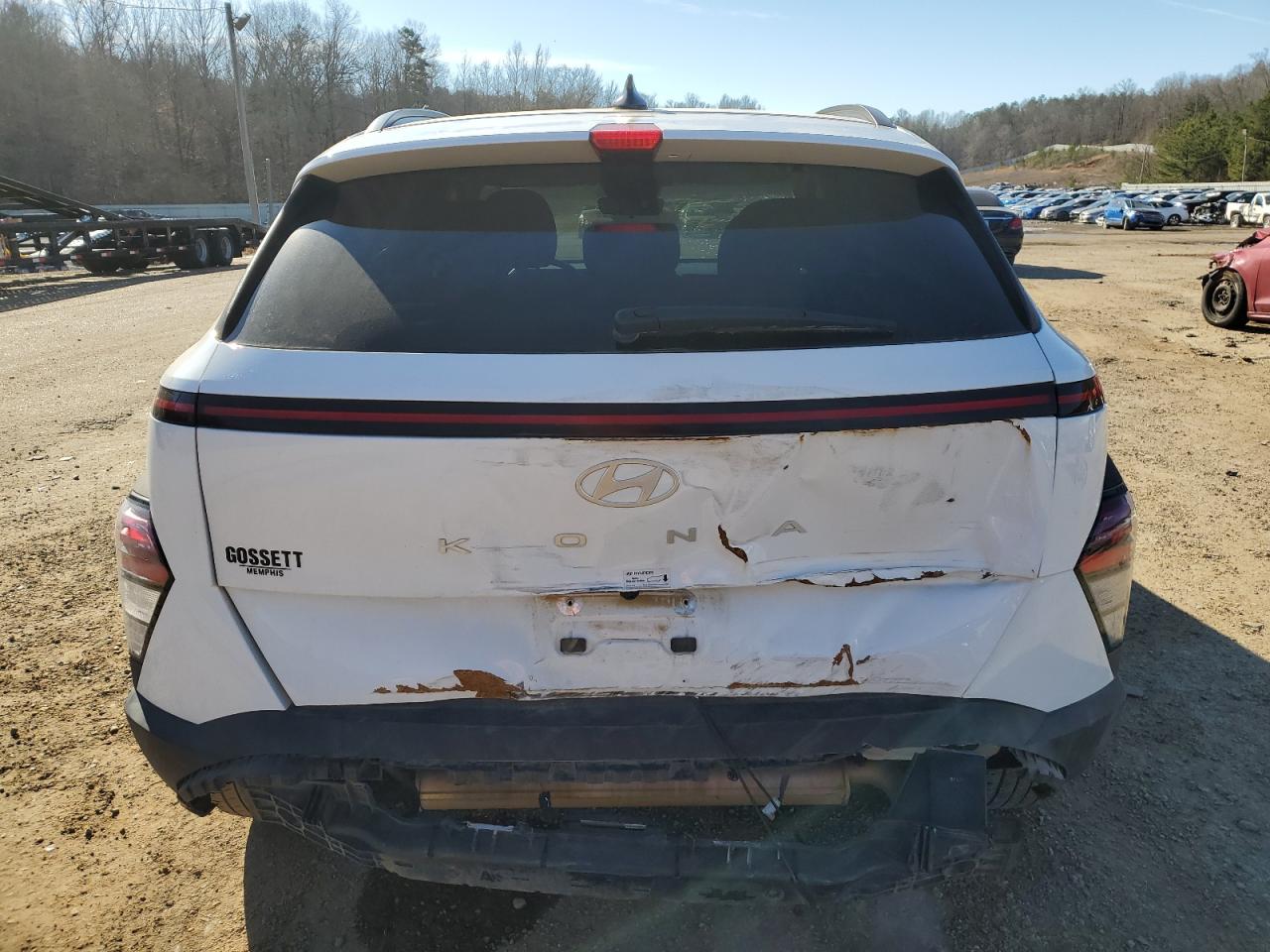 2024 Hyundai Kona VIN KM8HB3AB7RU087279 Copart auction photo, rear end damage thumbnail 6