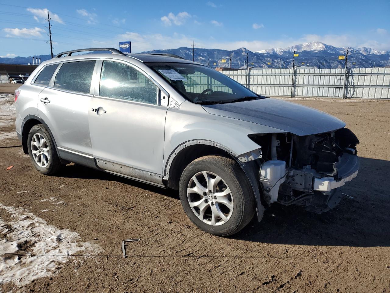 2012 Mazda CX-9 VIN JM3TB2CAXC0362713 Copart auction photo, front end / side damage thumbnail 4