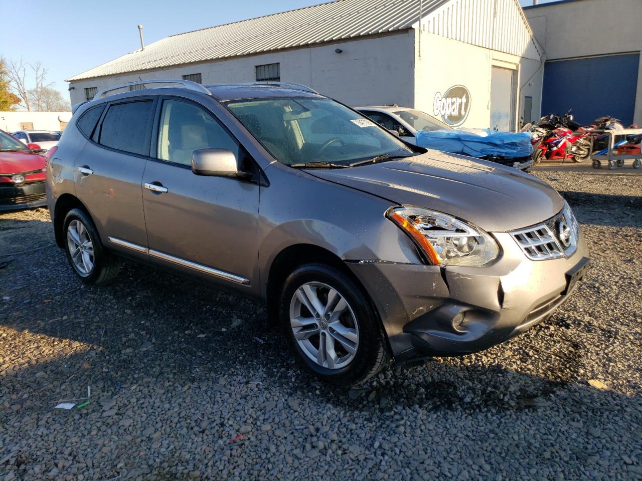 2012 Nissan Rogue VIN JN8AS5MV5CW351087 Copart auction photo, front end damage thumbnail 4