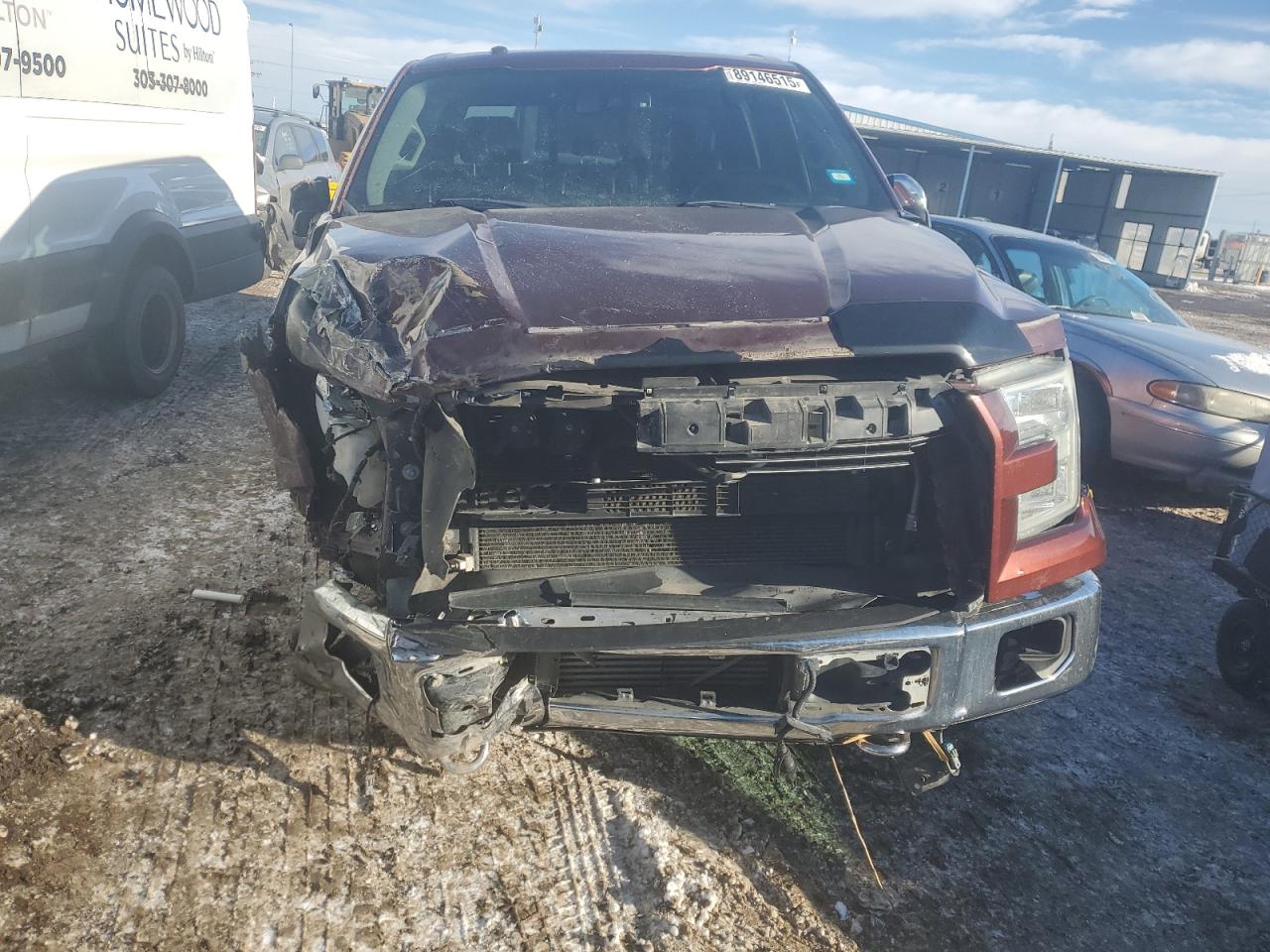 2015 Ford F-150 VIN 1FTFW1EG1FKE93494 Copart auction photo, front end damage thumbnail 5
