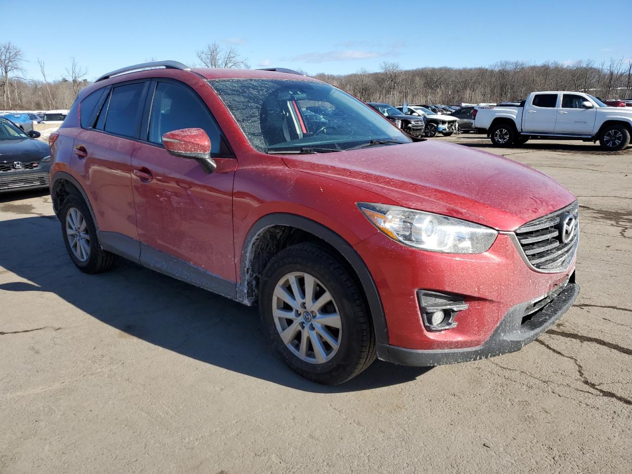 2016 Mazda CX-5 VIN JM3KE4CY8G0736723 Copart auction photo, front end damage thumbnail 4