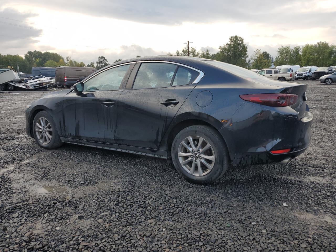 2019 Mazda 3 VIN JM1BPABL2K1111227 Copart auction photo, front end / side damage thumbnail 2