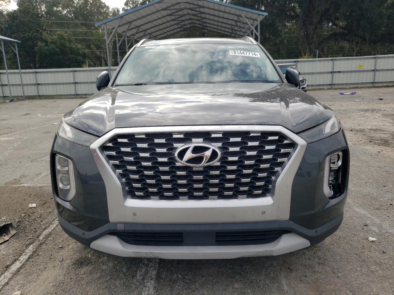 2020 Hyundai Palisade VIN KM8R34HE7LU084087 Copart auction photo, side / front end damage thumbnail 5
