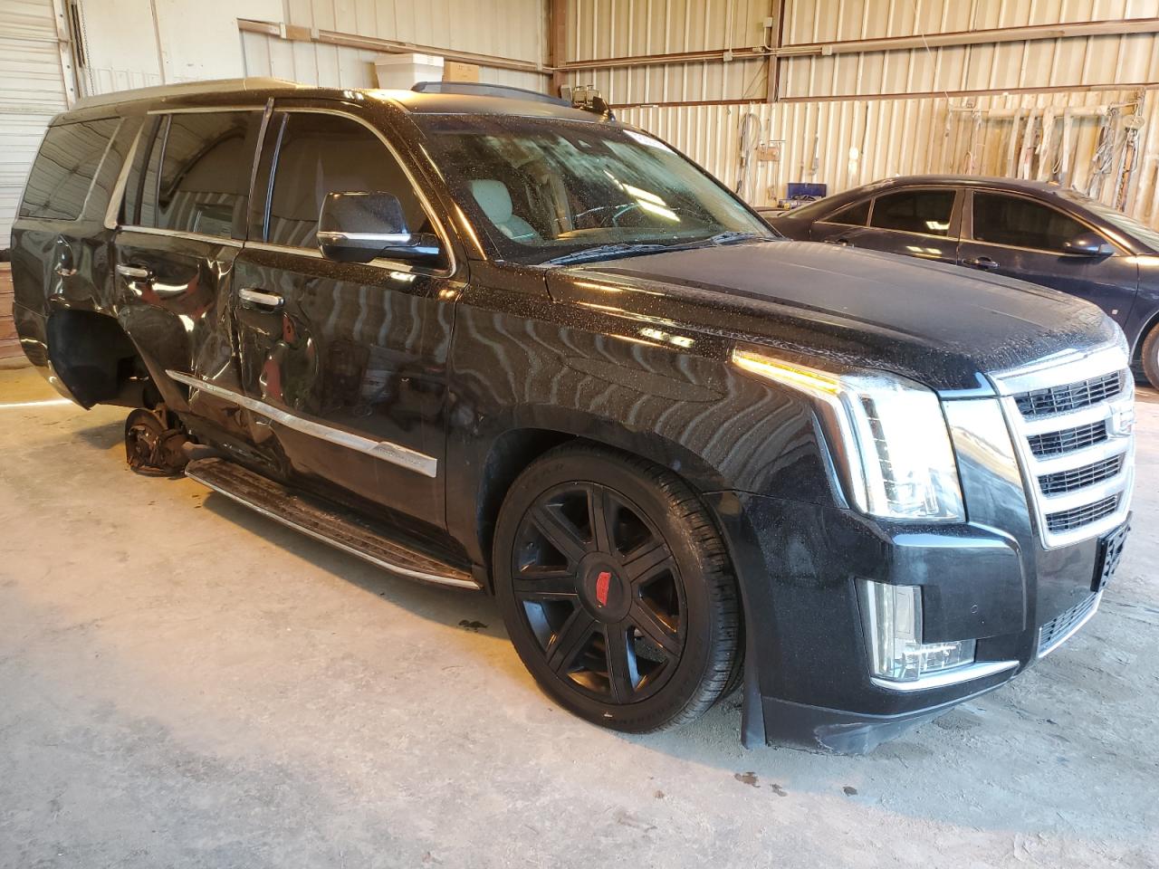 2016 Cadillac Escalade VIN 1GYS3BKJ6GR341050 Copart auction photo, side / undercarriage damage thumbnail 4