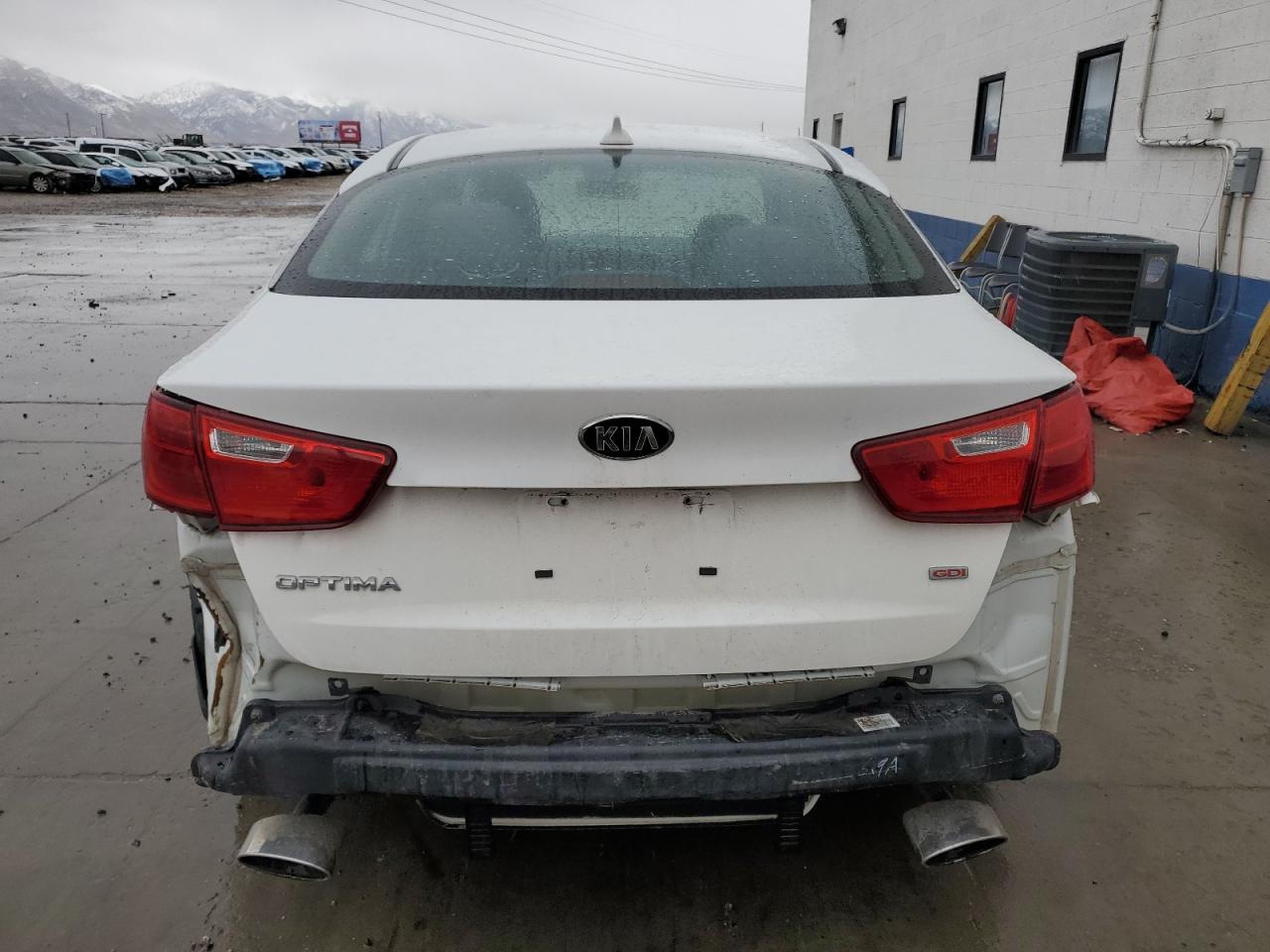 2015 KIA Optima VIN KNAGM4A75F5660033 Copart auction photo, rear end / front end damage thumbnail 6