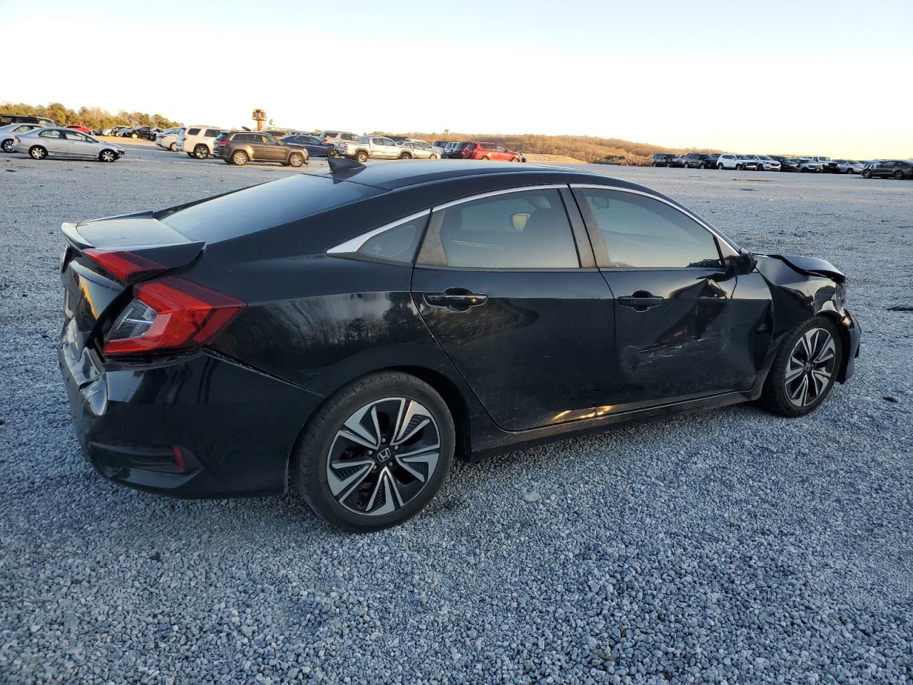 2018 Honda Civic VIN 2HGFC1F31JH640936 Copart auction photo, all over damage thumbnail 3