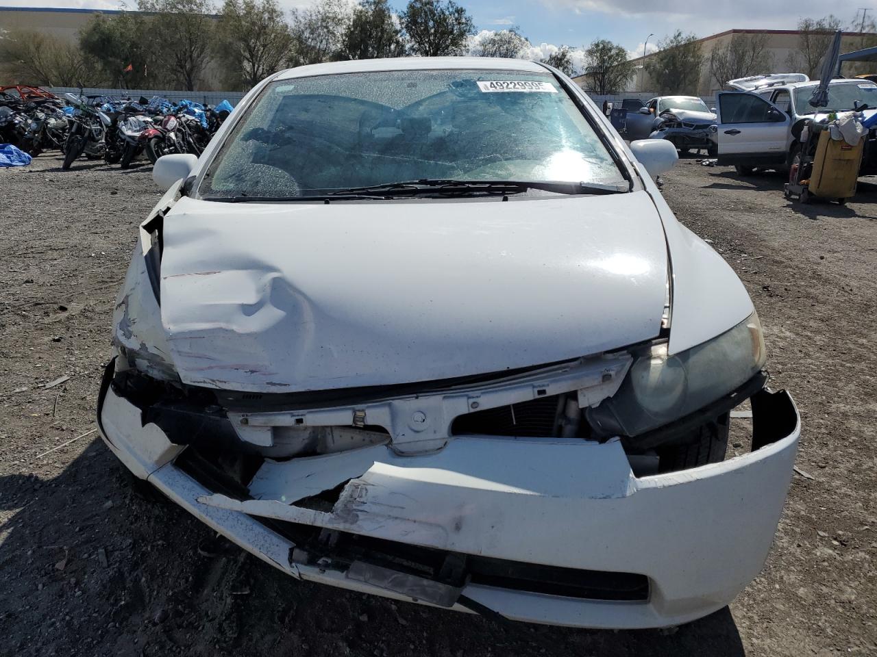 2008 Honda Civic VIN 1HGFA16558L039033 Copart auction photo, front end / side damage thumbnail 5