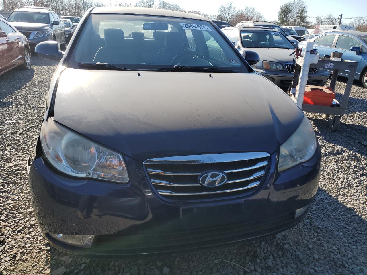 2010 Hyundai Elantra VIN KMHDU4AD1AU182151 Copart auction photo, front end / side damage thumbnail 5