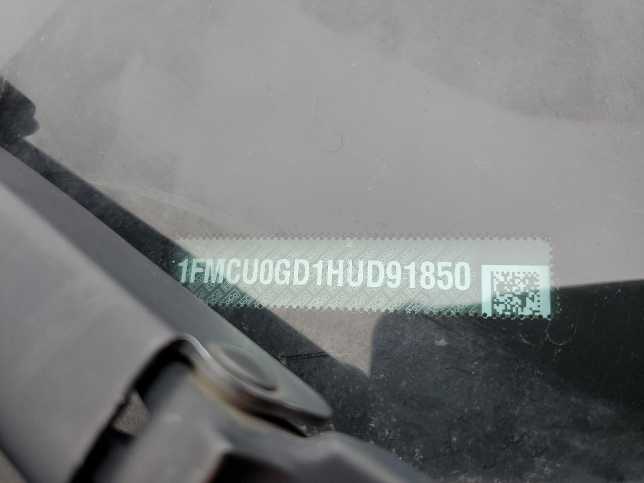 2017 Ford Escape VIN 1FMCU0GD1HUD91850 Copart auction photo, side / undercarriage damage thumbnail 15
