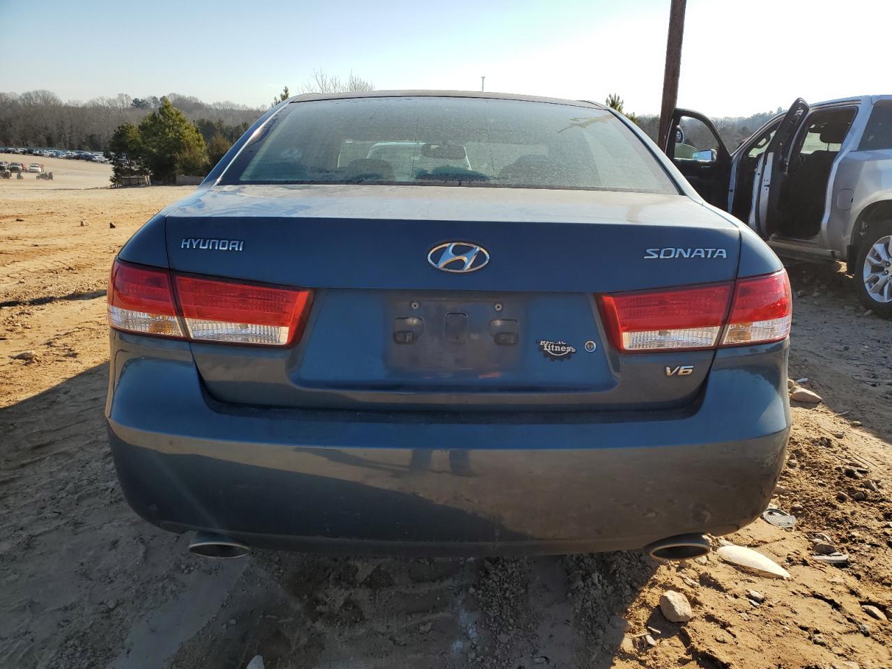 2006 Hyundai Sonata VIN 5NPEU46FX6H104083 Copart auction photo, front end / side damage thumbnail 6