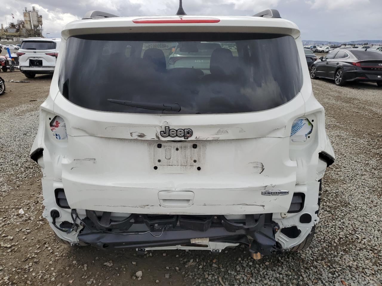 2021 Jeep Renegade VIN ZACNJCBB3MPN16000 Copart auction photo, rear end / front end damage thumbnail 6