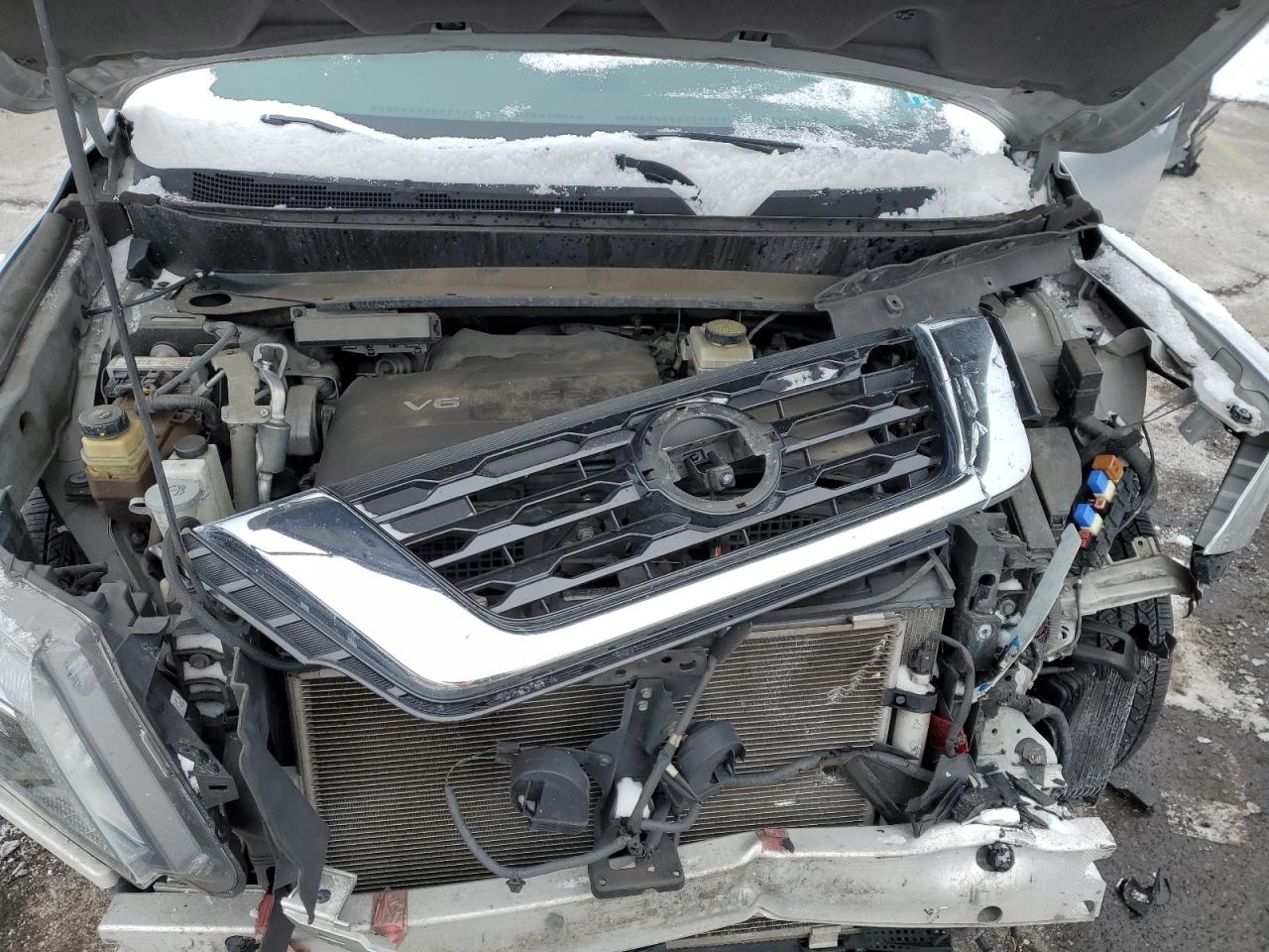 2017 Nissan Pathfinder VIN 5N1DR2MM2HC643407 Copart auction photo, front end / side damage thumbnail 12