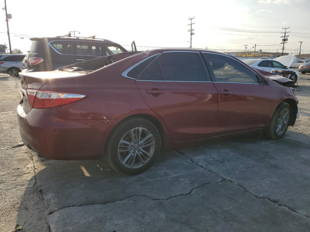 2017 Toyota Camry VIN 4T1BF1FK3HU687660 Copart auction photo, front end / top/roof damage thumbnail 3
